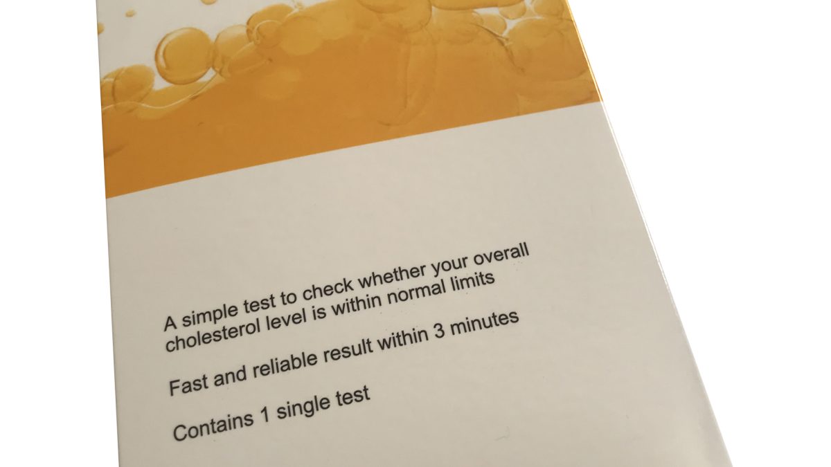 nhs approved cholesterol test kit