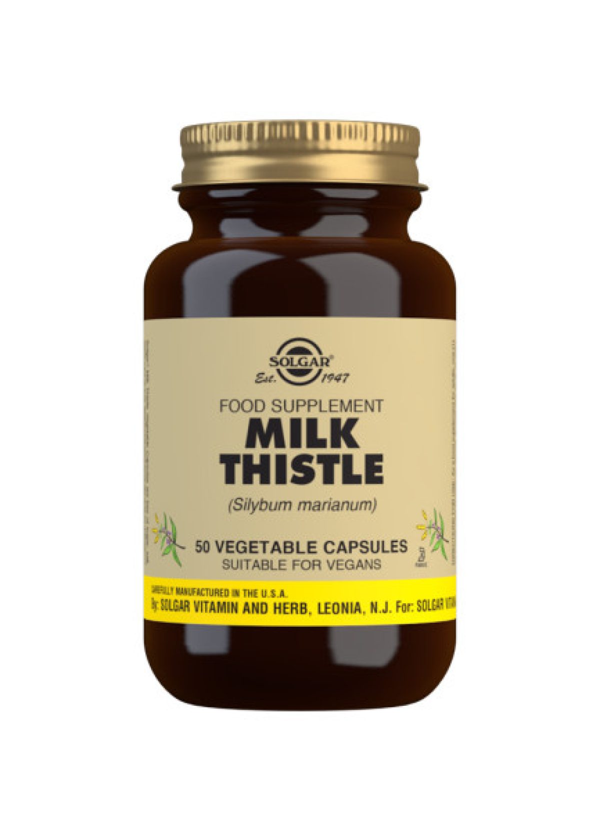 Solgar Milk Thistle Vegetable Capsules Pack Of 50